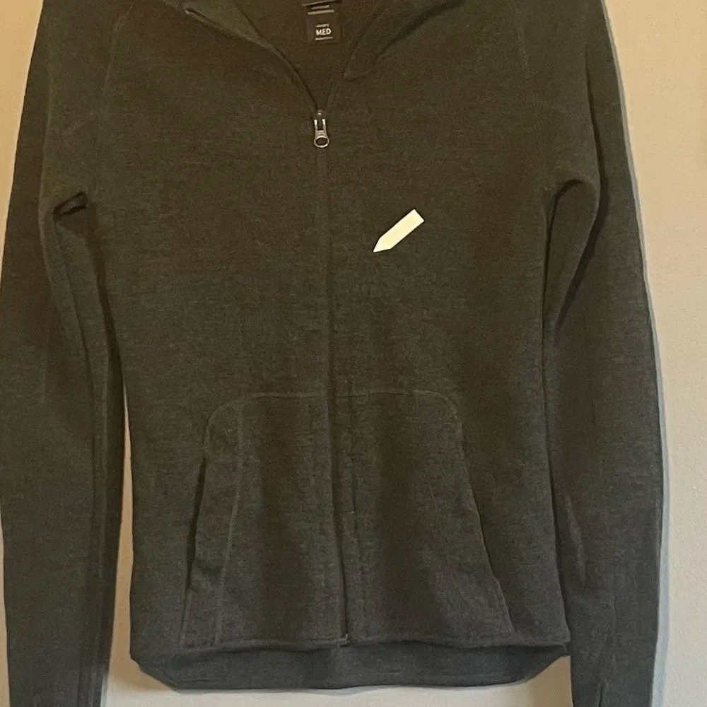 Triple Aught Design Dark Gray Merino Wool Full Zip Hoodie Women’s Medium - Picture 7 of 12